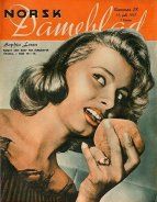 NORSK DAMEBLAD magazine side cover 15 July 1957