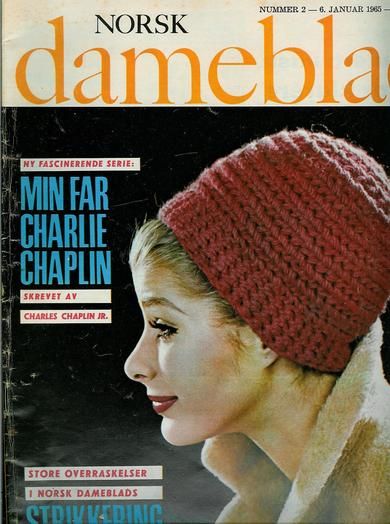 NORSK DAMEBLAD magazine side cover Issue 2 6 January 1965