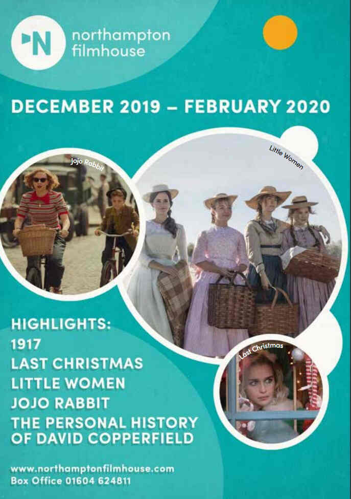 NORTHAMPTON FILMHOUSE magazine side cover  December 2019/ February 2020 