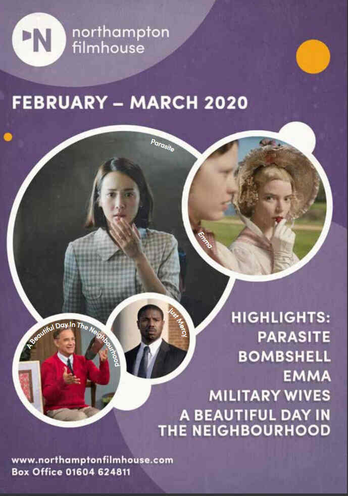 NORTHAMPTON FILMHOUSE magazine side cover  February/March 2020