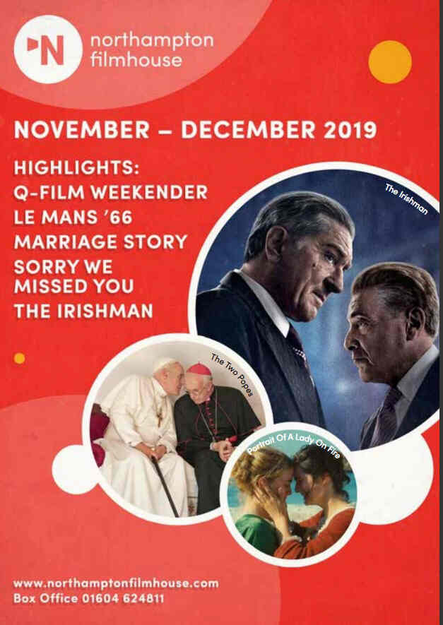 NORTHAMPTON FILMHOUSE magazine side cover  November/December 2019