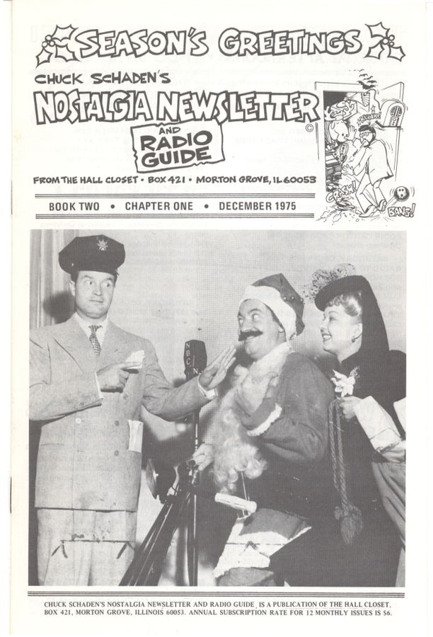 NOSTALGIA DIGEST magazine side cover Issue 13 December 1975