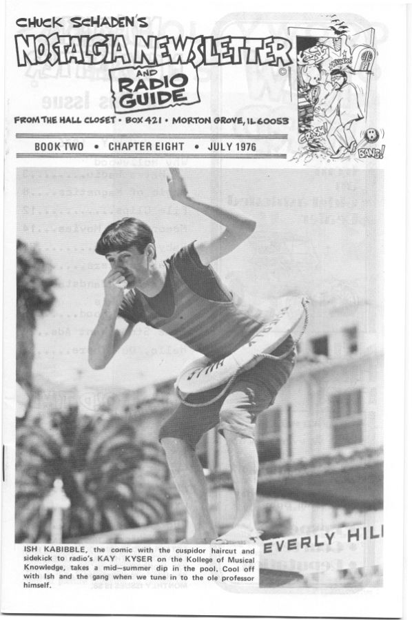 NOSTALGIA DIGEST magazine side cover July 1976