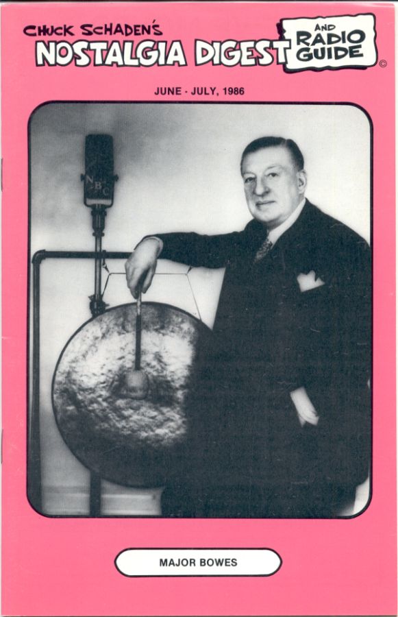 NOSTALGIA DIGEST magazine side cover June-July 1986