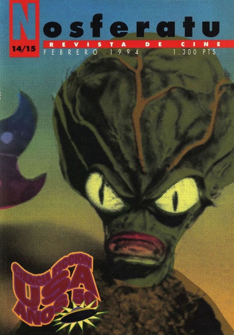 NOSFERATU magazine side cover Issue 14/15 February 1994