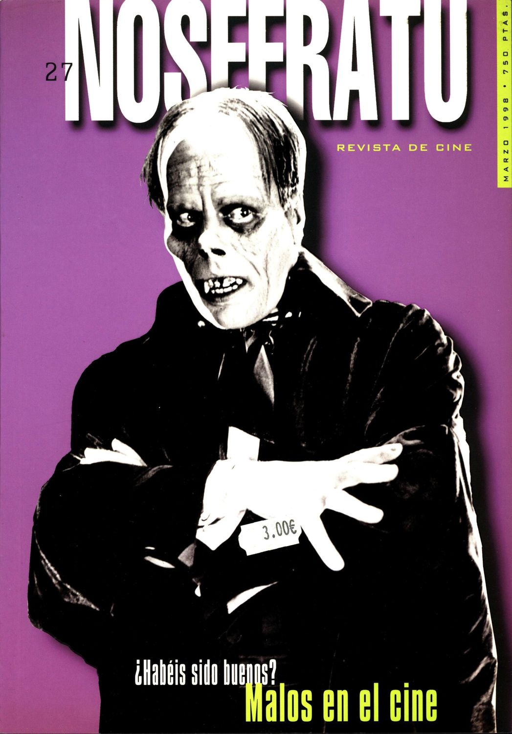 NOSFERATU magazine side cover Issue 27 March 1998
