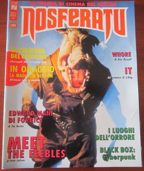 NOSFERATU (It) magazine side cover Issue 10 May 1991