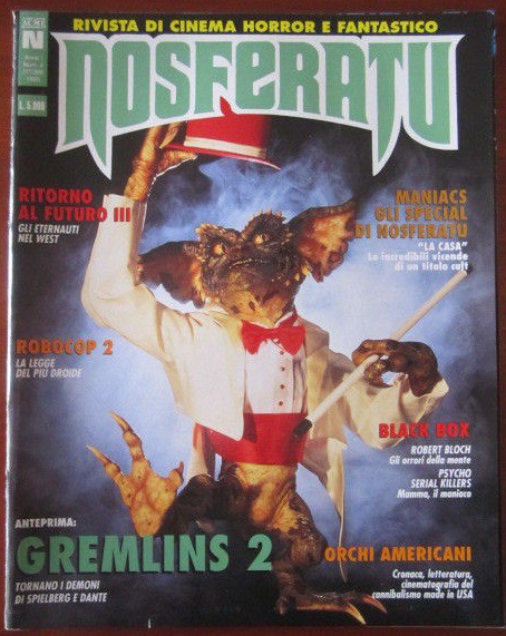 NOSFERATU (It) magazine side cover Issue 4 October 1990