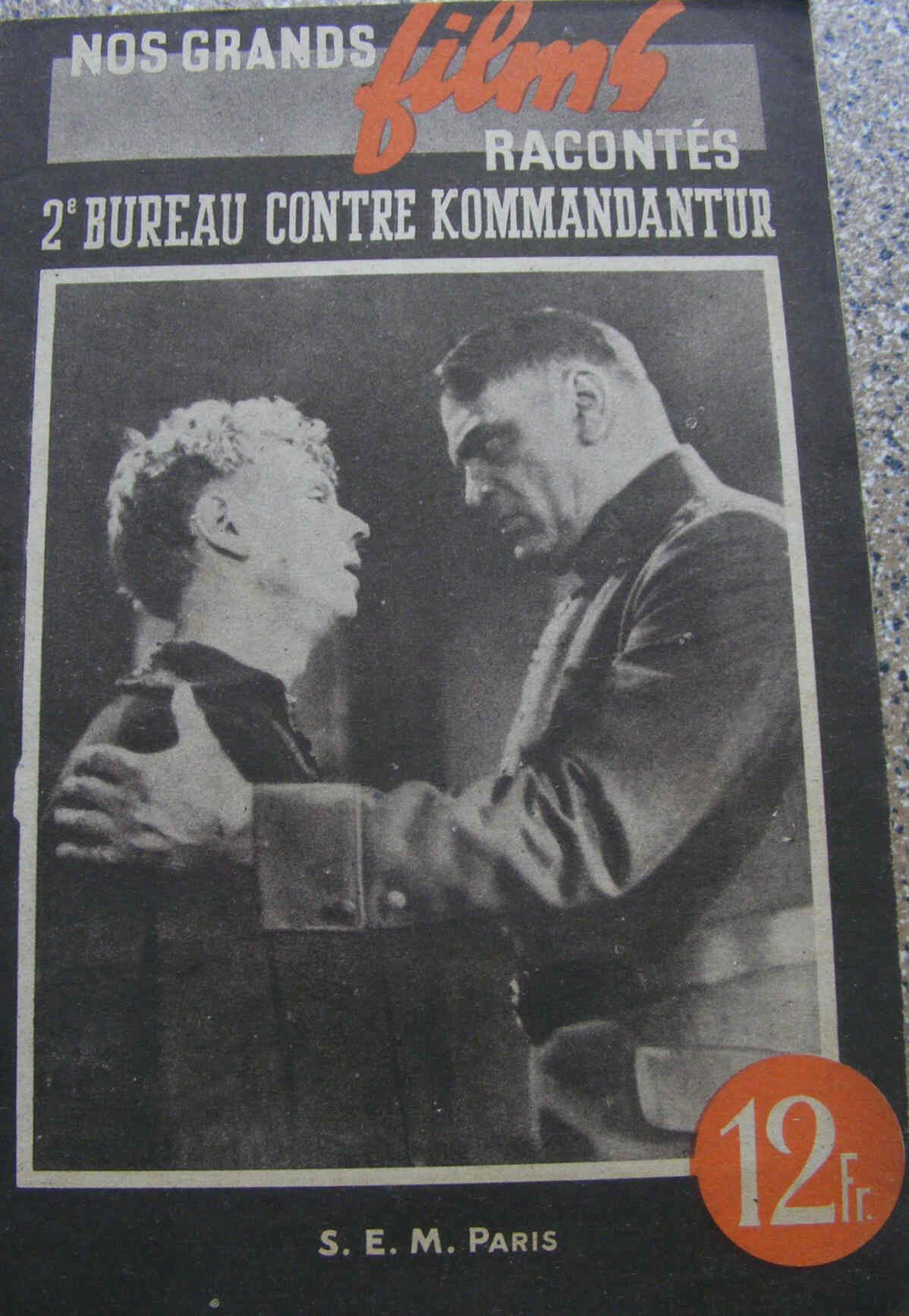 NOS GRANDS FILMS RACONTES magazine side cover Issue 58  