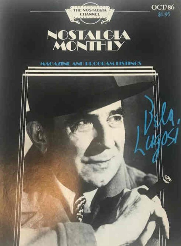 NOSTALGIA MONTHLY (CHANNEL) magazine side cover  October 1986