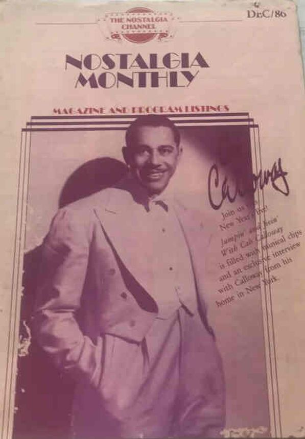 NOSTALGIA MONTHLY (CHANNEL) magazine side cover  December 1986