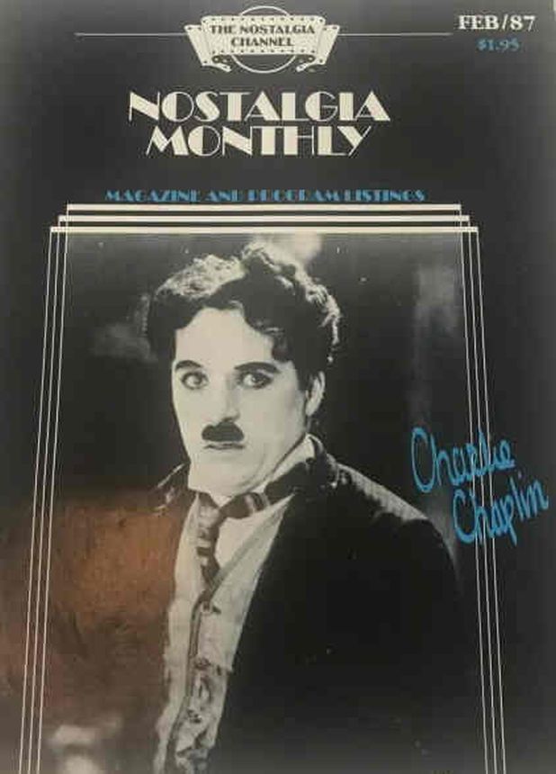 NOSTALGIA MONTHLY (CHANNEL) magazine side cover  February 1987