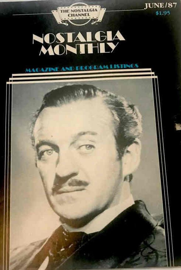NOSTALGIA MONTHLY (CHANNEL) magazine side cover  June 1987