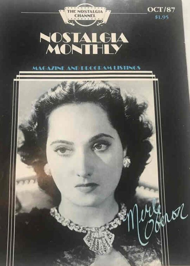 NOSTALGIA MONTHLY (CHANNEL) magazine side cover  October 1987