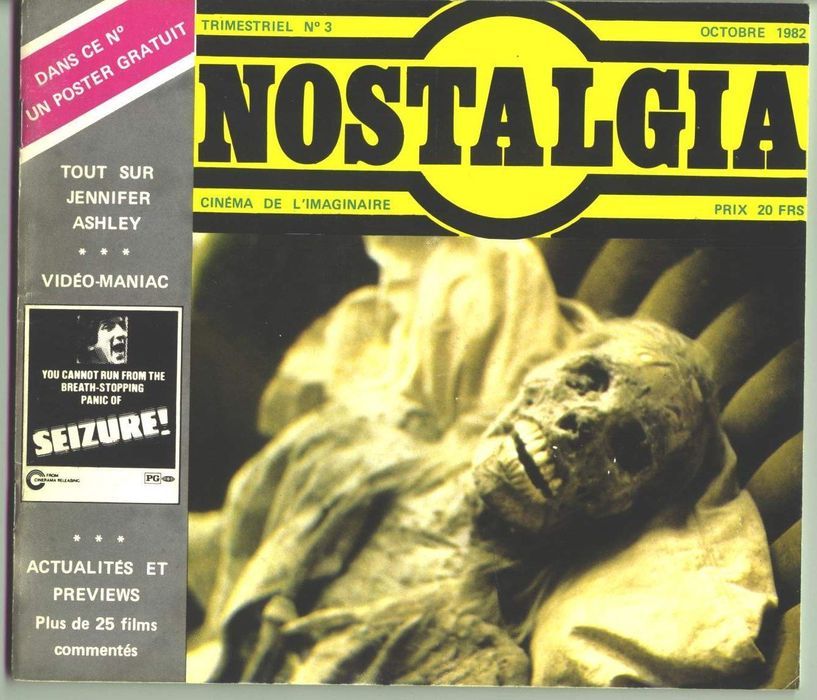 NOSTALGIA magazine side cover Issue 3 October 1982
