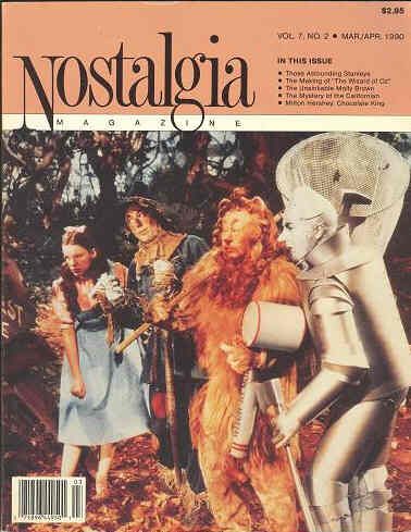 NOSTALGIA (USA) magazine side cover Vol 7 # 2 - March/April 1990