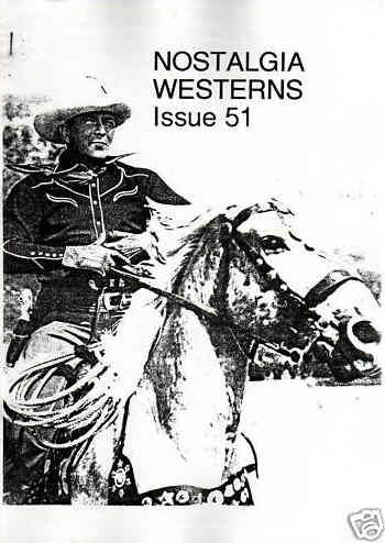 NOSTALGIA WESTERNS magazine side cover Issue 51 January 1999