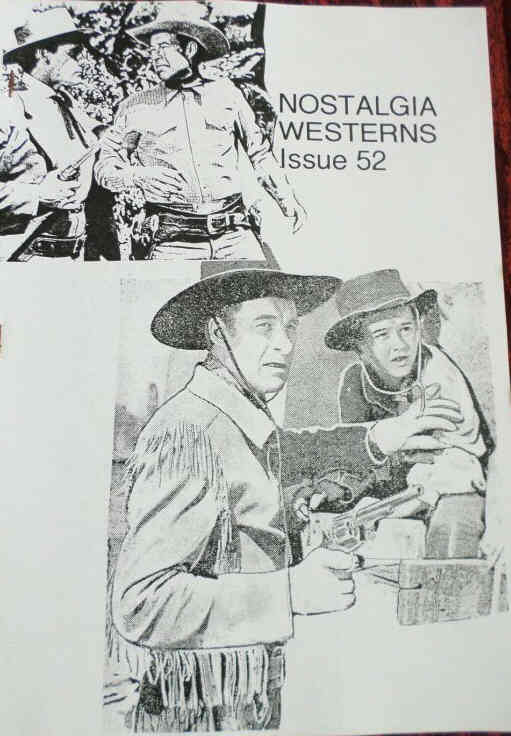NOSTALGIA WESTERNS magazine side cover Issue 52 February 1999