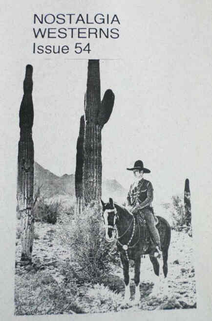 NOSTALGIA WESTERNS magazine side cover Issue 54 April 1999