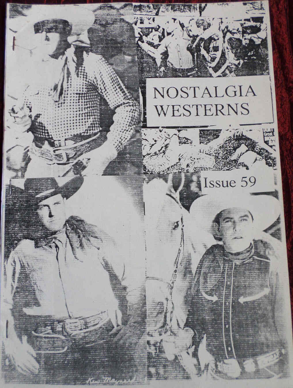 NOSTALGIA WESTERNS magazine side cover Issue 59 October 1999