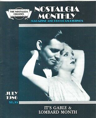 NOSTALGIA MONTHLY (CHANNEL) magazine side cover  July 1986