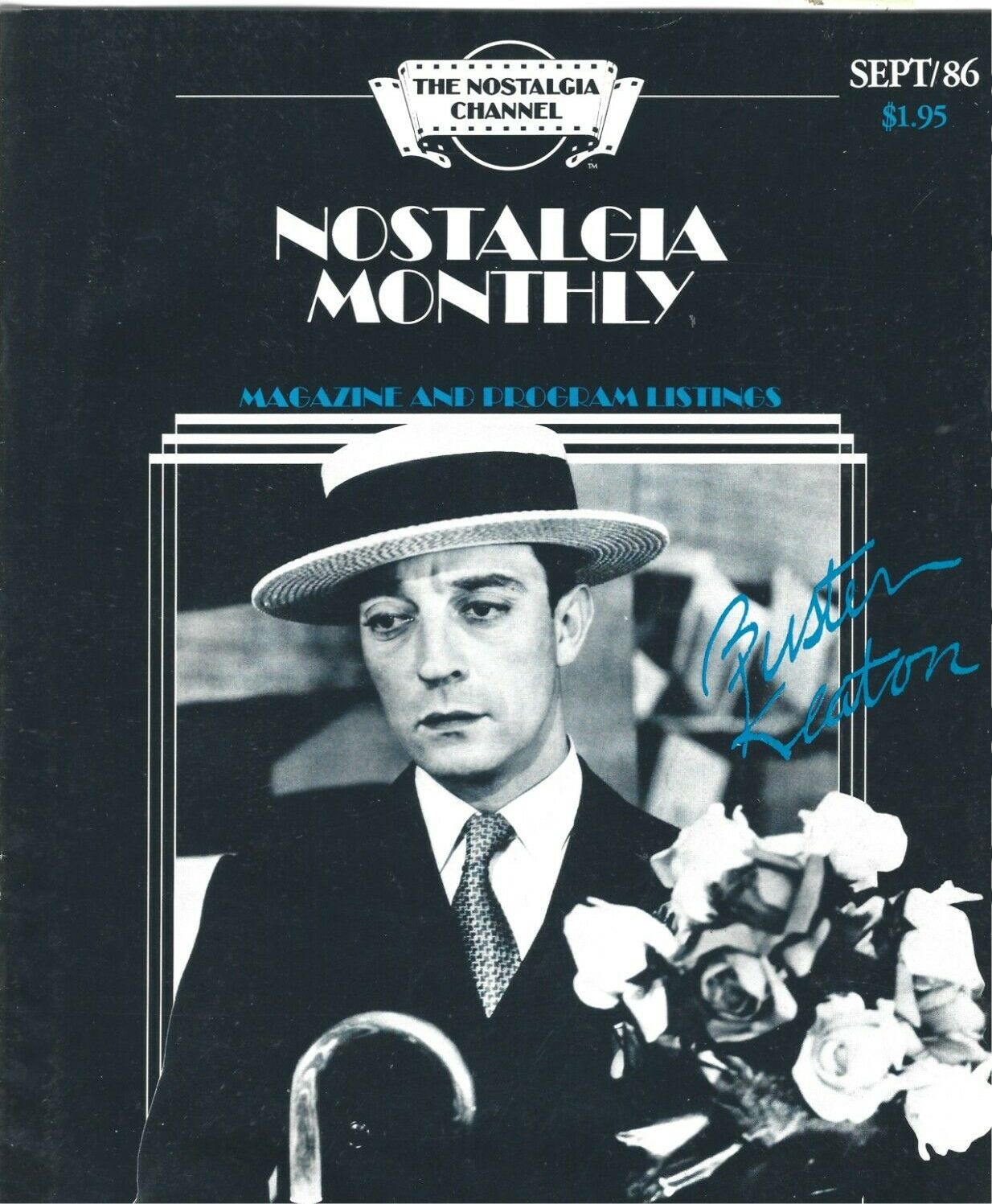 NOSTALGIA MONTHLY (CHANNEL) magazine side cover  September 1986