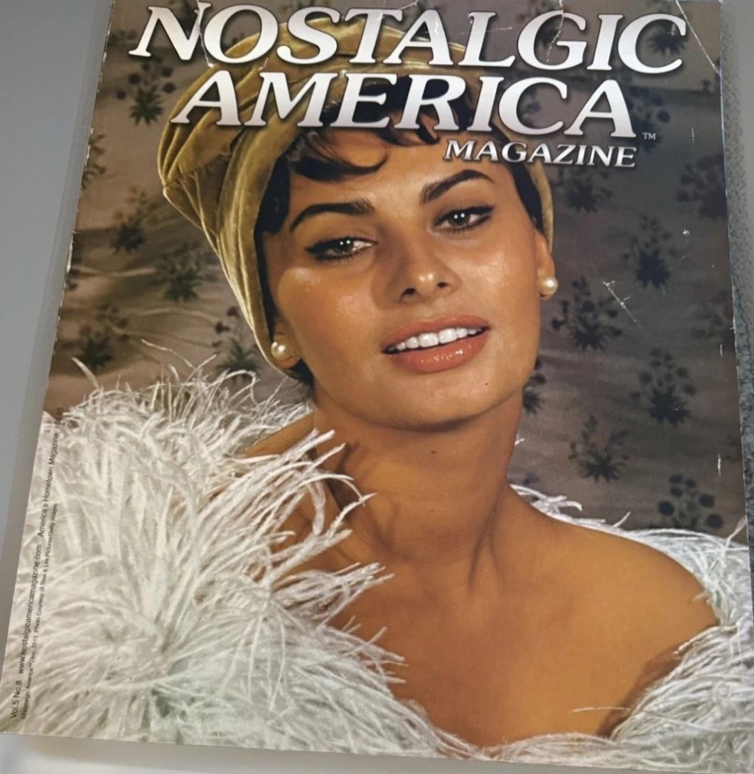 NOSTALGIC AMERICA magazine side cover  April 2013