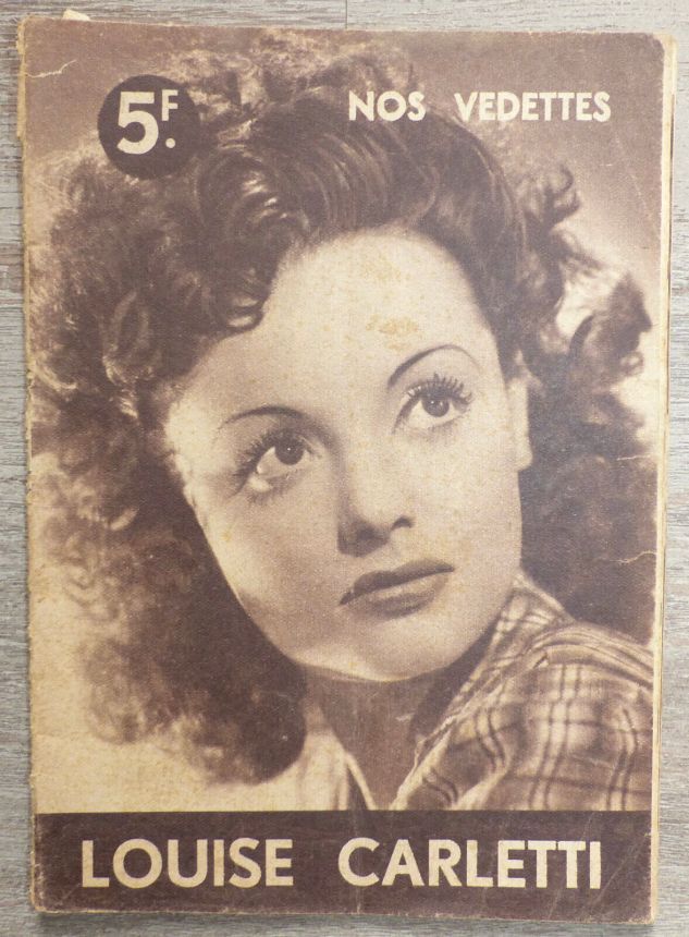 NOS VEDETTES magazine side cover Issue 10   1944