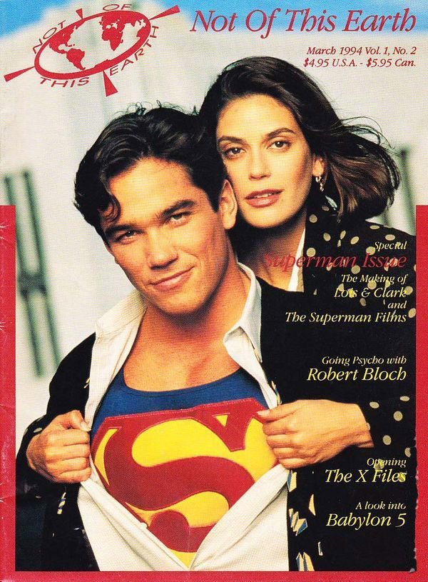 NOT OF THIS EARTH magazine side cover  Vol 1 No  2  March 1994