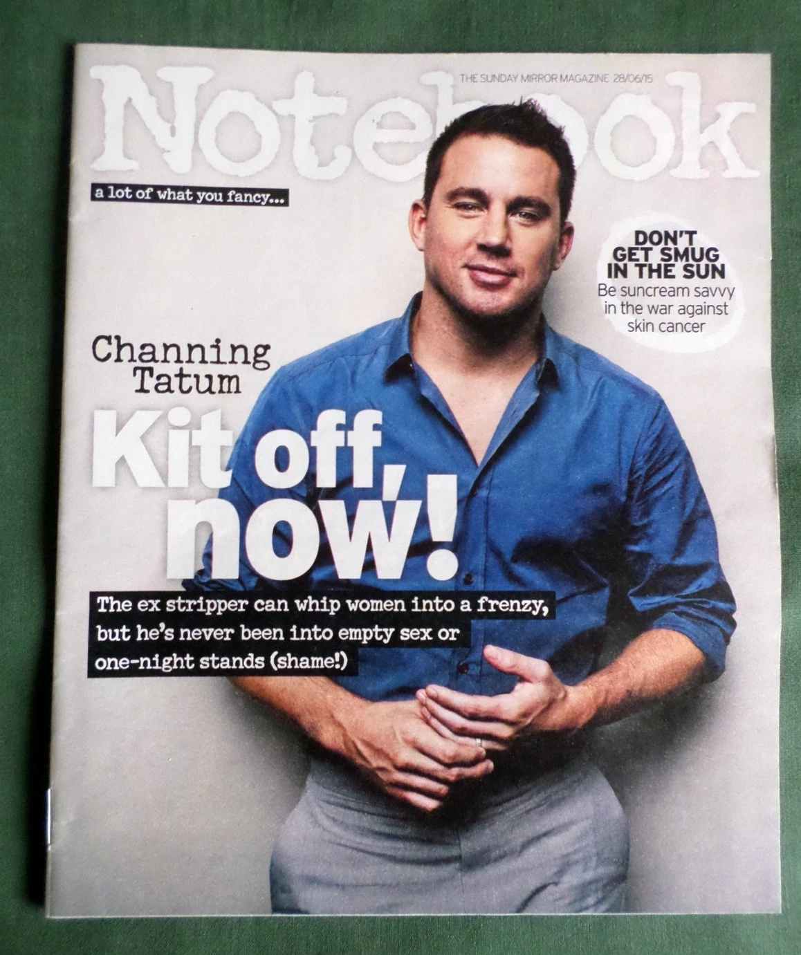NOTEBOOK magazine side cover 28 June 2015