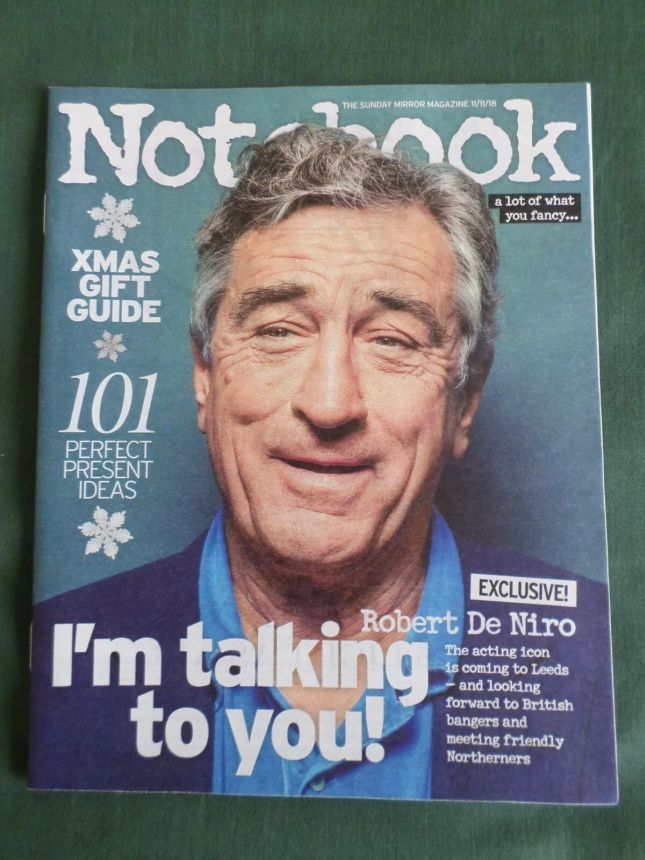 NOTEBOOK magazine side cover 11 November 2018