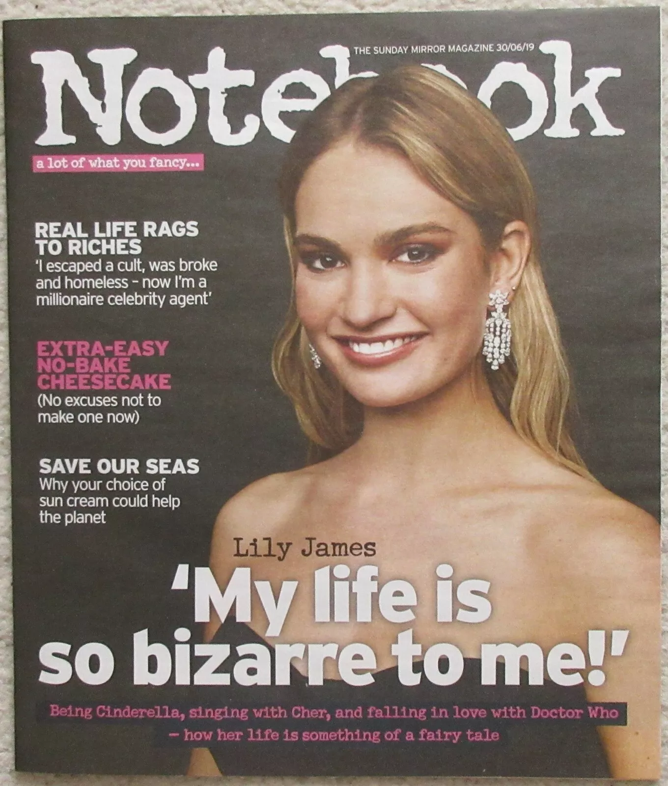 NOTEBOOK magazine side cover 30 June 2019