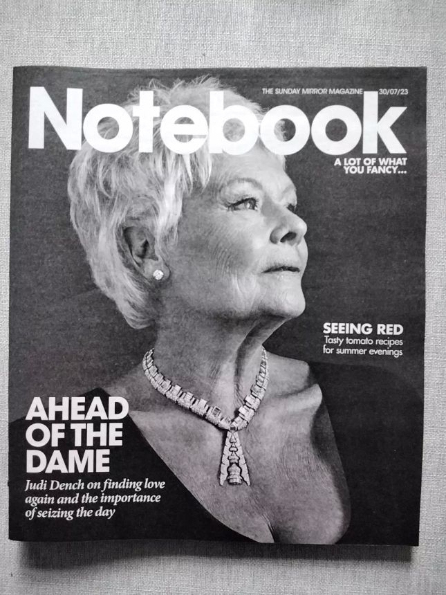NOTEBOOK magazine side cover 30 July 2023