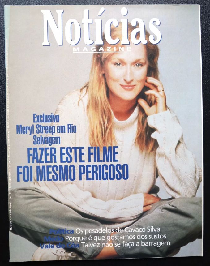 NOTICIAS MAGAZINE PORTUGAL magazine side cover Issue 137 8 January 1995