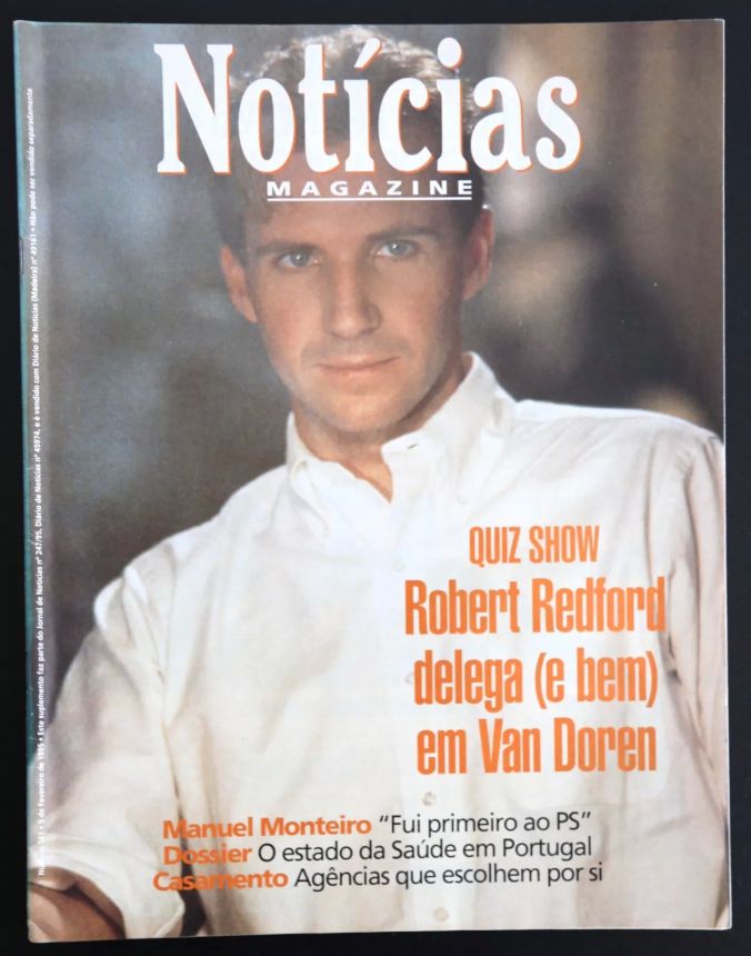NOTICIAS MAGAZINE PORTUGAL magazine side cover Issue 141 5 February 1995