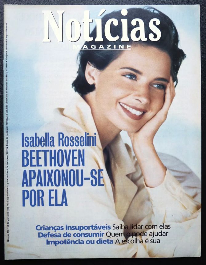 NOTICIAS MAGAZINE PORTUGAL magazine side cover Issue 146 12 March 1995