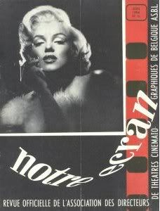 NOTRE ECRAN magazine side cover  1953