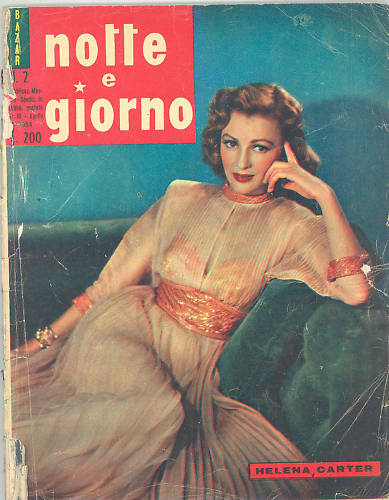 NOTTE E GIORNO magazine side cover Issue 2 April 1954
