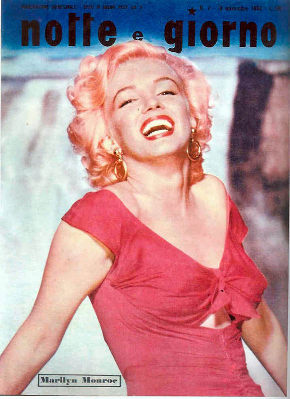 NOTTE E GIORNO magazine side cover November 1954