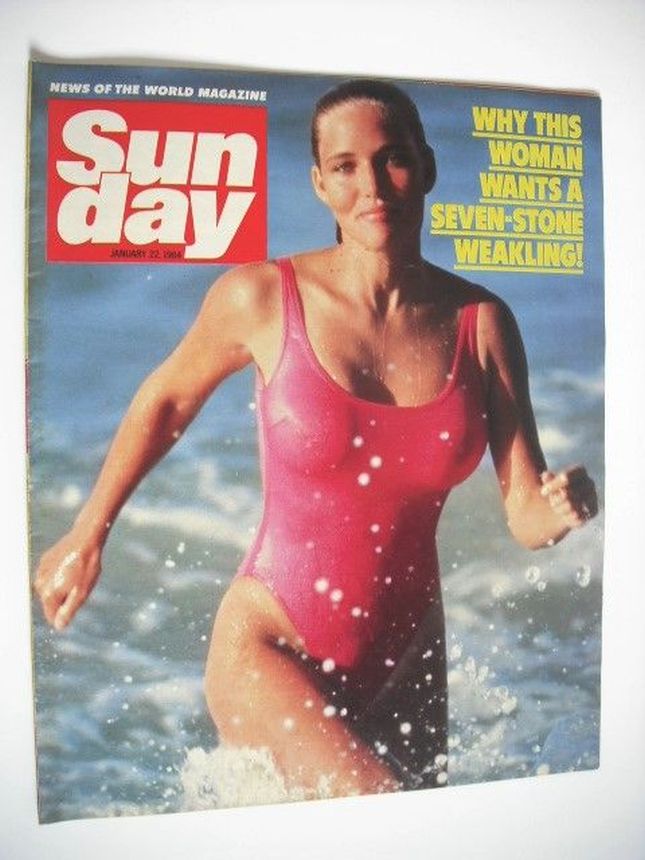 NEWS OF THE WORLD SUNDAY magazine side cover 22 January 1984