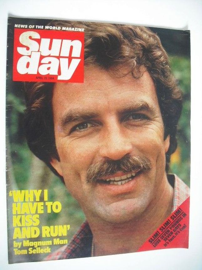 NEWS OF THE WORLD SUNDAY magazine side cover 15 April 1984