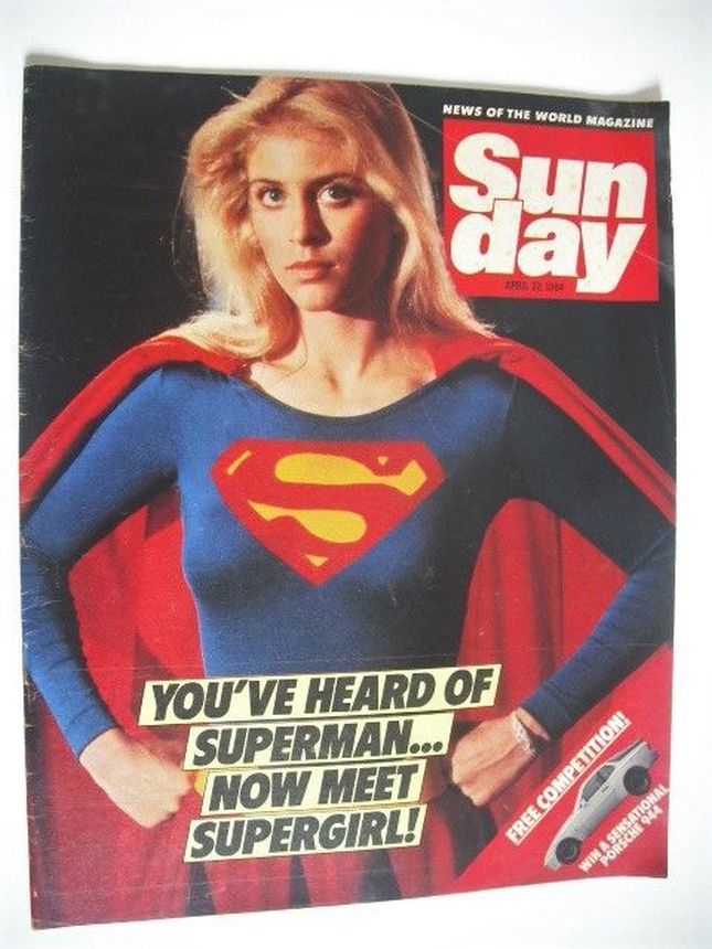 NEWS OF THE WORLD SUNDAY magazine side cover 22 April 1984