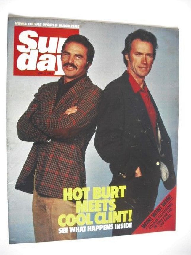 NEWS OF THE WORLD SUNDAY magazine side cover 13 May 1984