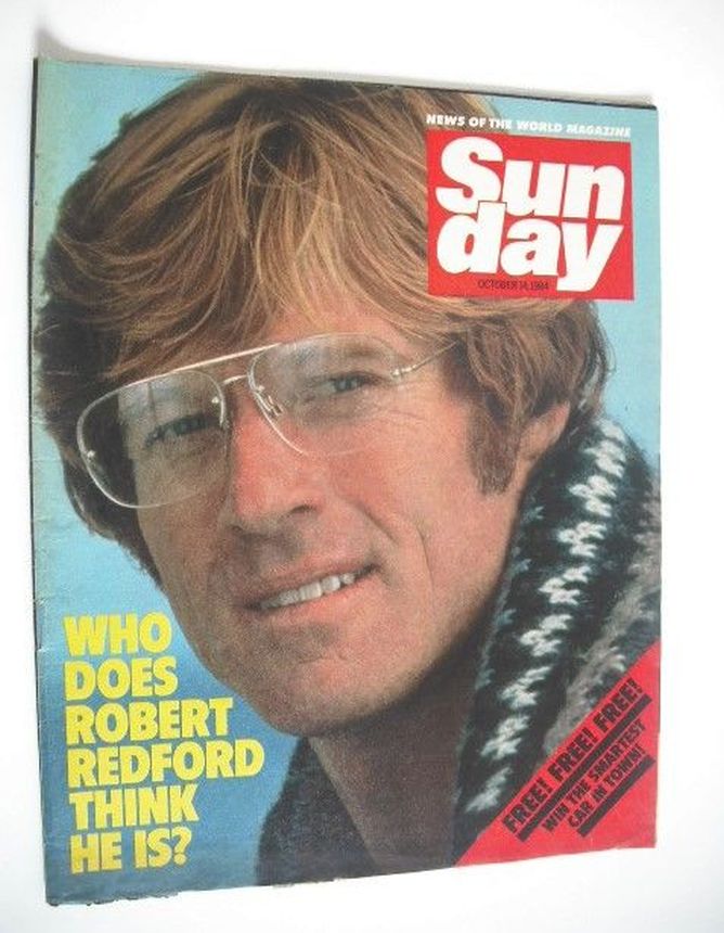 NEWS OF THE WORLD SUNDAY magazine side cover 14 October 1984