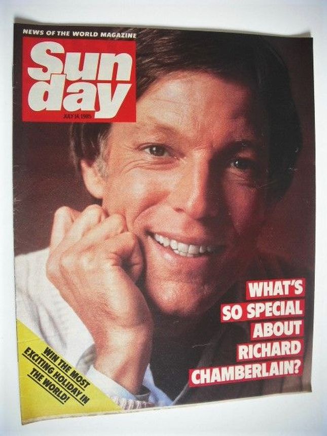 NEWS OF THE WORLD SUNDAY magazine side cover 14 July 1985