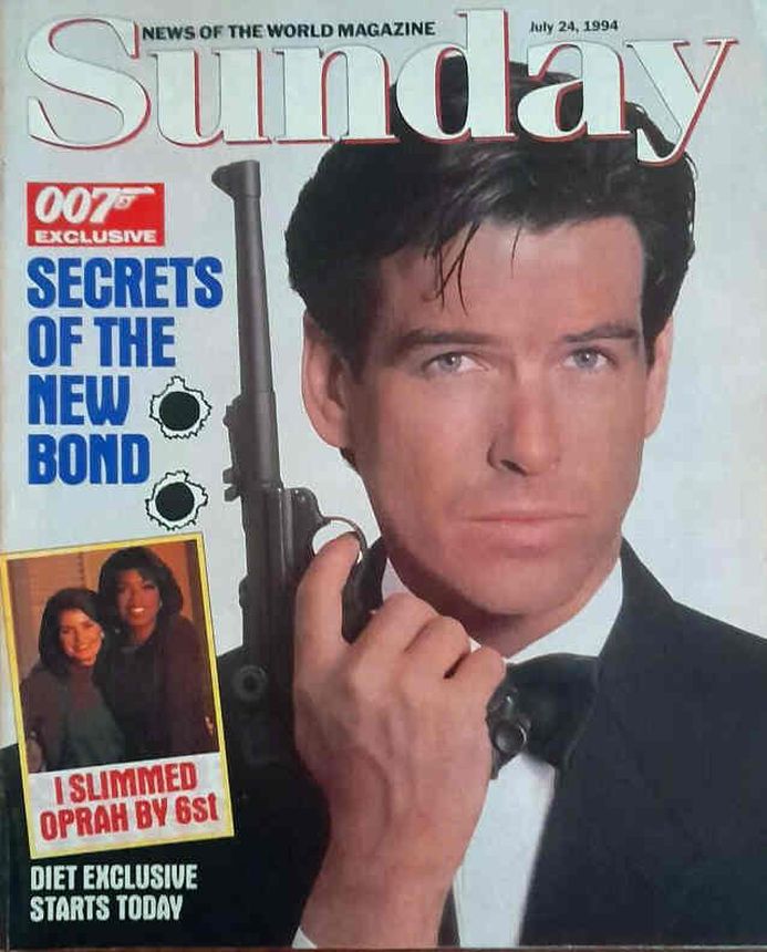 NEWS OF THE WORLD SUNDAY magazine side cover 24 July 1994