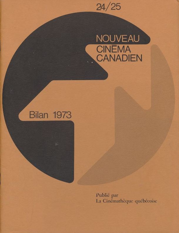 NOUVEAU CINEMA CANADIEN / NEW CANADIAN FILM magazine side cover Issue 24-5   1973