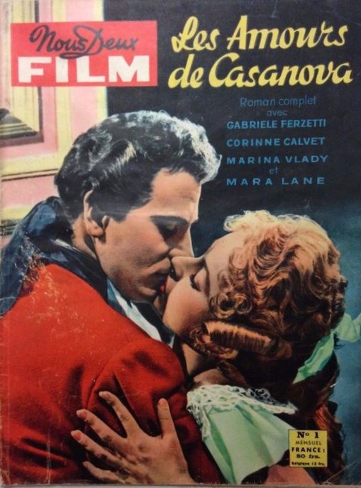 NOUS DEUX FILM magazine side cover Issue 1  1956