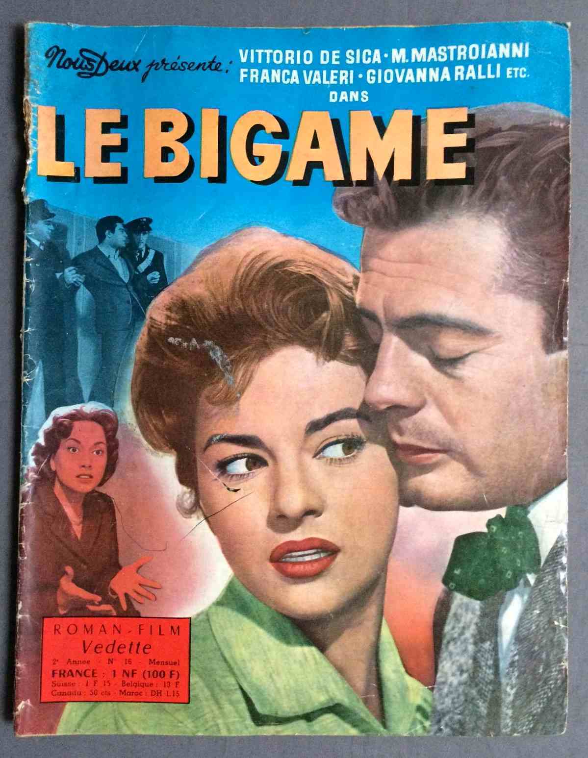 NOUS DEUX FILM magazine side cover Issue 16  1957