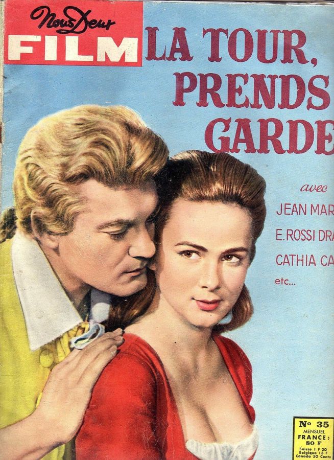 NOUS DEUX FILM magazine side cover Issue 35  1958